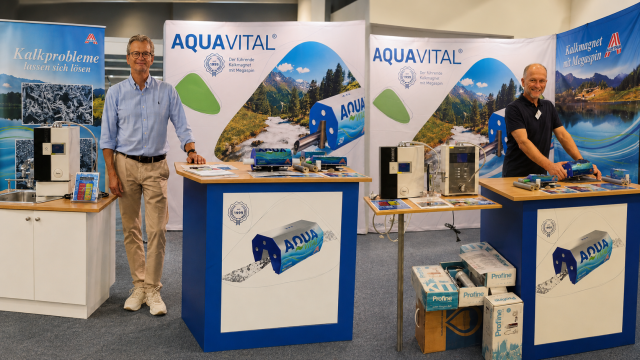 Aquavital bringt nachhaltigen Kalkschutz ohne Strom auf Herbstmessen 2026