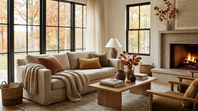 Wohntrends Herbst 2025: Gemütliche Räume durch Farben, Licht und Textilien