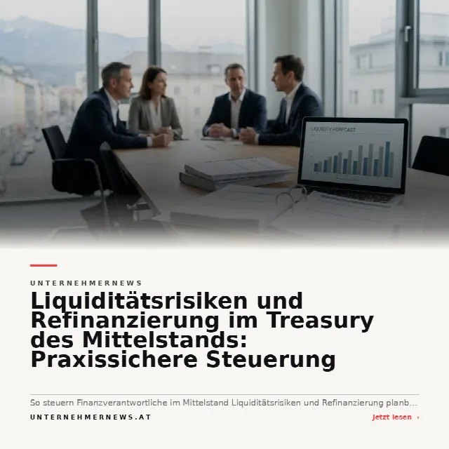 Share-Card fuer Liquiditätsrisiken und Refinanzierung im Treasury des Mittelstands: Praxissichere Steuerung