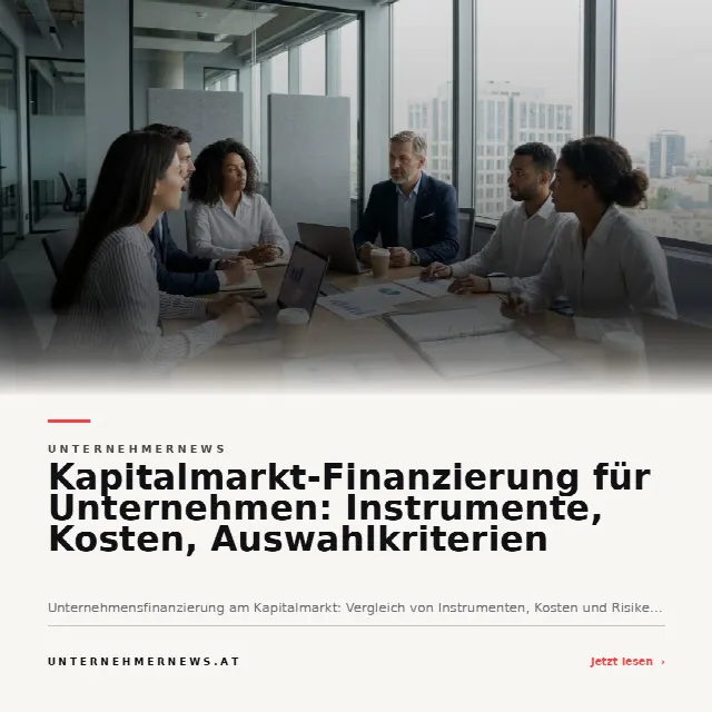 Share-Card fuer Kapitalmarkt-Finanzierung für Unternehmen: Instrumente, Kosten, Auswahlkriterien