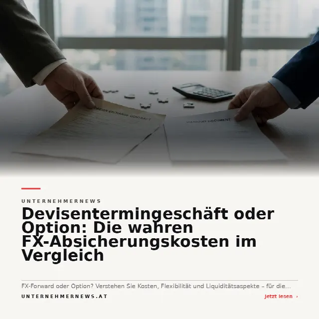 Share-Card fuer Devisentermingeschäft oder Option: Die wahren FX-Absicherungskosten im Vergleich