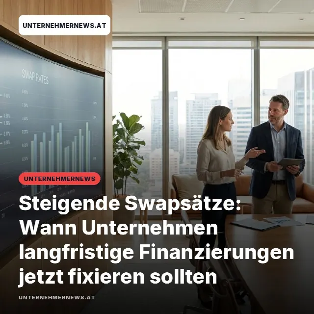 Share-Card fuer Steigende Swapsätze: Wann Unternehmen langfristige Finanzierungen jetzt fixieren sollten