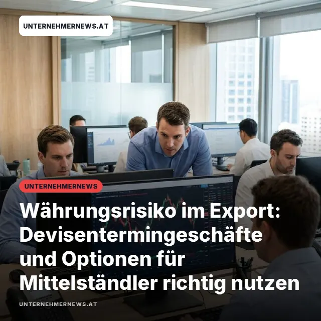 Share-Card fuer Währungsrisiko im Export: Devisentermingeschäfte und Optionen für Mittelständler richtig nutzen